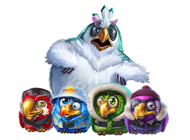 Pirots 4 Yeti-fiende i Frozen Fury-verdenen