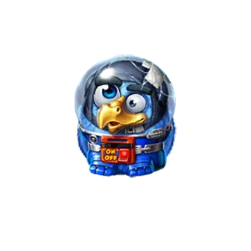 Pirots 4 blå fugl karakter i Lost in Space