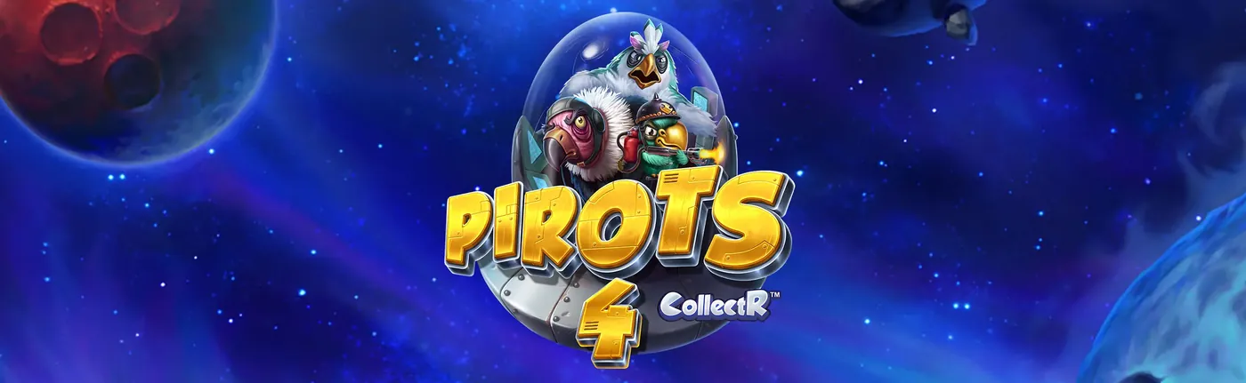 Pirots 4 kampanjebanner med romtema