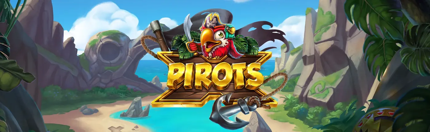 Pirots X kampanjebanner med pirattema